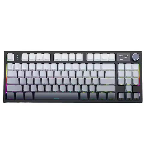 Attack Shark K86 Wireless Mechanical Keyboard - Metal Knob Gasket Mount Hot-Swappable TFT Screen Blu