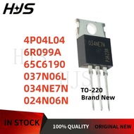 10PCS New TO-220 IPP4P04L04 65C6190 034NE7N 024N06N 037N06L 6R099A MOSFET TUBE TO220 mos in stock ch