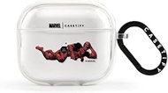 CASETiFY Airpods (3rd Gen) Impact Case with Ring - Deadpool Earbuds Case - Clear
