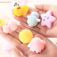 Cheesenm 2/5/10Pcs Mini Animal Squishy Toy Squeeze Ball Toys Fidget Toys Pinch Kneading Toy Stress Reliever Toys Kid Party Favor SG