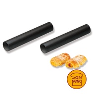 Sanneng Denmark Aluminum Alloy Tube Spiral Bread Mold-2pcs 1000 Series Non-Stick SN42124 Acuan Roti 
