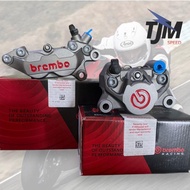 BREMBO FRONT REAR CALIPER PACKAGE P4 4P P2 2P GREY RED LOGO Original Original AND TRUSTED