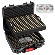 350 Round Ammo Locking Storage Case - Travel - For 9x19mm Parabellum/9mm Luger, 380ACP, 38 S & W, 35