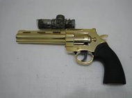 OMC生存遊戲-RX613 蟒蛇左輪 金色/銀色 水彈槍 電動連發水晶彈玩具槍