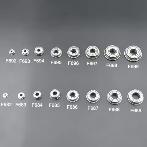 10pcs F682 F683 F684 F685 F686 F687 F688 F689 ZZ 2Z Miniature Flanged 682 683 684 685 686 687 689 Fl