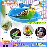 Oval Bird Bathtub With Bird Mirror Parrot Bath Shower Bathing Supplies Pet Bird Cage Accessories