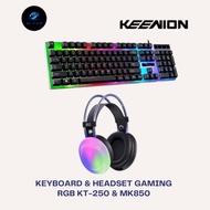 Keenion KT-250 & MK850 RGB Gaming Keyboard & Headset Package
