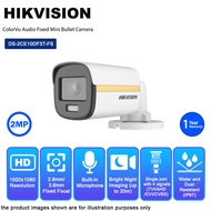 HIKVISION DS-2CE10DF3T-FS 2MP 3.6mm ColorVu 24/7 3D DNR IP67 Audio Fixed Analog Mini Bullet Camera -