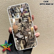 Case OPPO RENO 5F - Motif [AESTBRDK] Latest OPPO RENO 5F Casing - Softcase Clear Protected Camera Softcase OPPO RENO Keren Soft CASE Bening Pro Camera STAR CASE