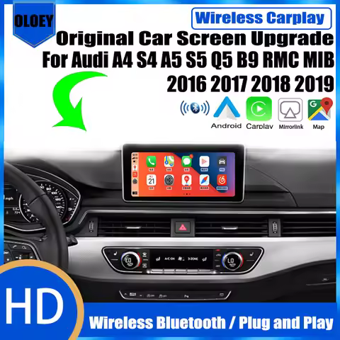 Wireless Apple CarPlay Android Auto interface Adapter Reverse Camera For Audi A4 S4 A5 S5 Q5 B9 RMC 