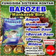 Barozeb 50 gr Kemasan Repack Fungisida Kontak Sistemik Mankozeb Plus