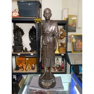 Saint Monk Lp Khun Kun Grandpa Standing Worship Type Lp Koon Bucha