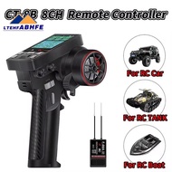 CT-8B 8CH Transmitter Remote Controller 2.4Ghz Radio+F-08A Receiver for RC Model Car Boat Drone Quad