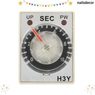 NAILSDECOR Delay Timer Relay, AC 220V 8Pin Time Relay, Delay Control 10s H3Y-2 H3Y-2 Timer Relay Ind