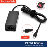 HP 45W 20V 2.25A USB-C Laptop Charger for HP Pavilion X2 HP Spectre x360 13 Computer Type C Power Supply Cord