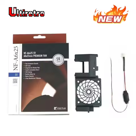 5V Silent Cooling Fan Bracket For PS2 Fat Noctua NF-A6*25 5V Fan Kit For PS2(SCPH-3XXXX&SCPH-5XXXX)