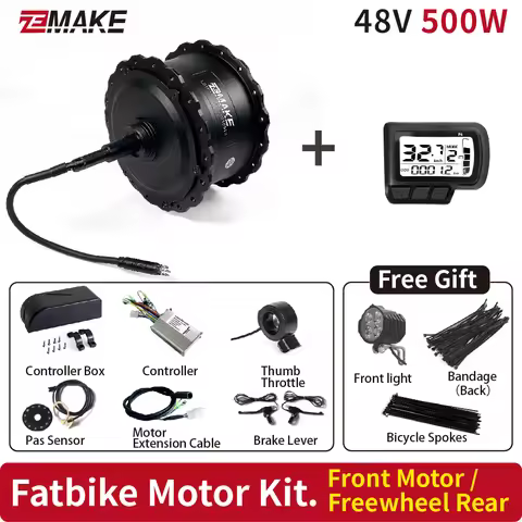 Electric Bike Fat-bike snow-ebike Conversion Kit 20-29 Inch 700C eBIKE Conversion Kit 48V 500W Front