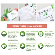 Oldam Baby Wet Wipes Cap 70pcs Bundle of 2