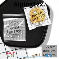NG1ZX 100Pcs Candy Gift Bags, Party Decor Have A Nice Day OPP Self Adhesive Pouch,  Transparent Plas