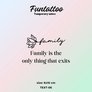 Temporary Tattoo 15 Days English Word Meaning Mini Funtattoo Waterproof Anti-Rubbing Durable [V-8-6]