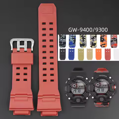 For Casio G-shock Rangeman Gw-9400 9300 Camouflage Resin Watchband Sport Waterproof Silicone Watch A