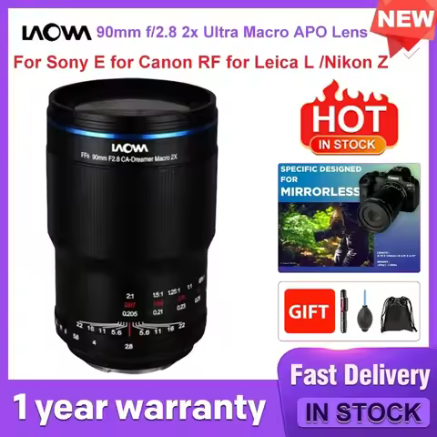 Venus Optics Laowa 90mm f/2.8 2x Ultra Macro APO Lens for Sony E for Canon RF for Leica L Nikon Z