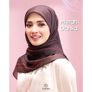 Tudung Fazura "CHERITERA WARNA PINK LABEL" Collection - MERAH DAHLIA