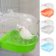DADAGOU นกอ่างอาบน้ำฉีดน้ำหลุมซักผ้าซักแห้งพลาสติกข้นนกแก้วอาบน้ำกล่องนกอุปกรณ์ที่มีความทนทานนกแก้วกรง