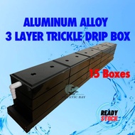 【NEW】Aquarium Fish Tank Top Filter 3 Layer Big Filter Box Suitable Below 5 Feet Tank 15 Boxes Trickl