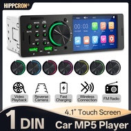 SINOVCLE Car Audio 1 din 4.1” Touch Screen Bluetooth Stereo Mp3/Mp5 Player