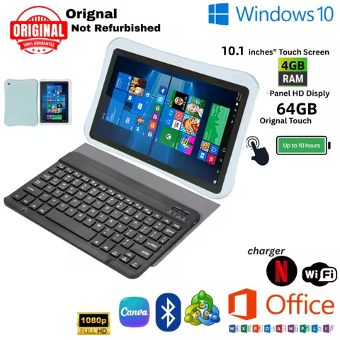 Flash Sales 10.1 INCH 4GB DDR RAM 64GB ROM Q1 Windows 10 Tablet Z8350 CPU Quad Core 1280*800 IPS Scr