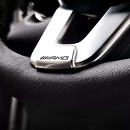 High Quality Car Steering Wheel Logo Decorative Stickers for Mercedes AMG W201 W124 W176 W204 W205 W