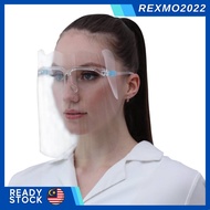 Transparent Face Shield Protective Mask with glasses cover Cooking Protector Face Shield 眼镜防护面罩 Face Mask Extender