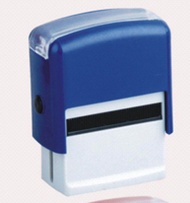 ตรายาง หมึกในตัว สั่งทำ ตรายางหมึกในตัว ตรายางสั่งทำ มีทุกสี ขนาด 58x22 มม.กัดยางฟรี Self Inking Stamp (Blue) เหมาะกับข้อความ 3-5 บรรทัดตัวพิมพ์ดีด