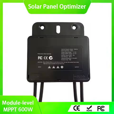 Integrated PV Power Optimizer 600W 70V Input IP68 Real-time Solar Panel Monitoring Voltage-Limiting 