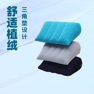 Triangle Cushion pvc Flocking Inflatable Triangle Cushion Outdoor Travel Lumbar Pillow Cushion Lumba