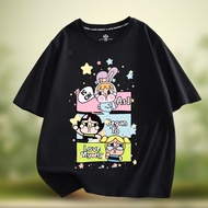 Cute Popmart Crybaby Monster Tears T-shirt Unisex Women Girls Casual Cotton Tee Shirt Cotton Short S