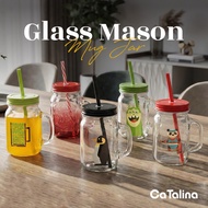 Mason Jar 450 Glass Drinking Glass ML
