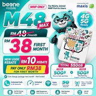【FREE SIM】 BeONE Mobile Prepaid SIM Kad | Maxis 5G Network | MNP Kekal Nombor Lama