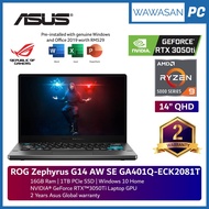 Asus ROG Zephyrus G14 AW SE GA401Q-ECK2081TS 14inch QHD Gaming Laptop Grey|Ryzen 9 5900HS|16GB|1TB SSD|RTX 3050Ti|W10|HS