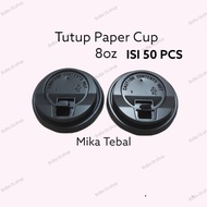 Black Hot Paper Cup Lid 8 oz Hot Lid Paper Cup 8 oz