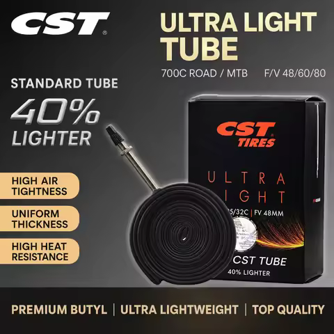 CST Ultralight Bike Inner Tube MTB ROAD BICYCLE 26 27.5 29x 1.9 2.125 700x 18c 25c 32c FV AV SV 48mm