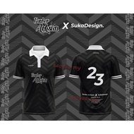 Fashion Fashion Fashion Barber Artisan X SukaDesign Retro Jersey Collar Black Murah Short Sleeve Polo Shirt Bu Retro Lelaki Plus Size Bu Raya Retro Jersey Football Kanka -kanak Jersi Coller 2023 2023 2023