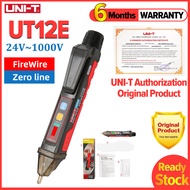 UNI-T UT12E UT12Mซ็อกเก็ตACเครื่องวัดโวลต์ตัวบ่งชี้24V-1000V Non Contactกระแสโวลต์เครื่องตรวจจับกระแ