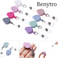 Benytro 1pc Retractable Anti-Lost Clip Stationery Fashion ID Name Card Durable Lanyards