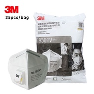 (Ready Stock)3M KN9501V+ STANDARD SIZE/EARLOOP/PARTICULATE RESPIRATOR