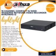 Dahua 16CH 16 Channel 5MP 5 Megapixel 8MP Lite Face Recog IP Network CCTV NVR Recorder NVR2116HS-I2