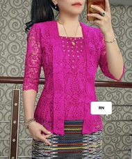 KEBAYA DF ATASAN SEMI PRANCIS/BLUS SEMI RENDA/BAJU KEBAYA WANITA KEKINIAN/KEBAYA PESTA VIRAL 2023