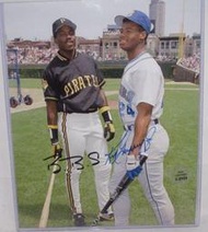 (記得小舖)MLB Barry Bond KEN GRIFFEY JR 全壘打王 經典合照親筆簽名照片 含認證 值得收藏