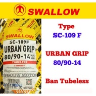 SWALLOW TUBELESS OUTER TIRE 80 90 14 URBAN GRIP SC 109F SC109F